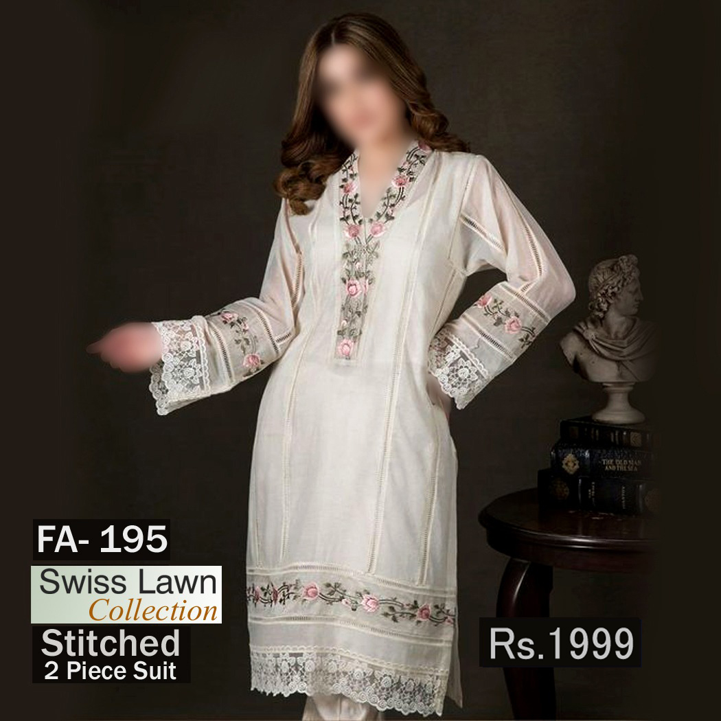 STITCHED 2 piece DRESS FA- 195