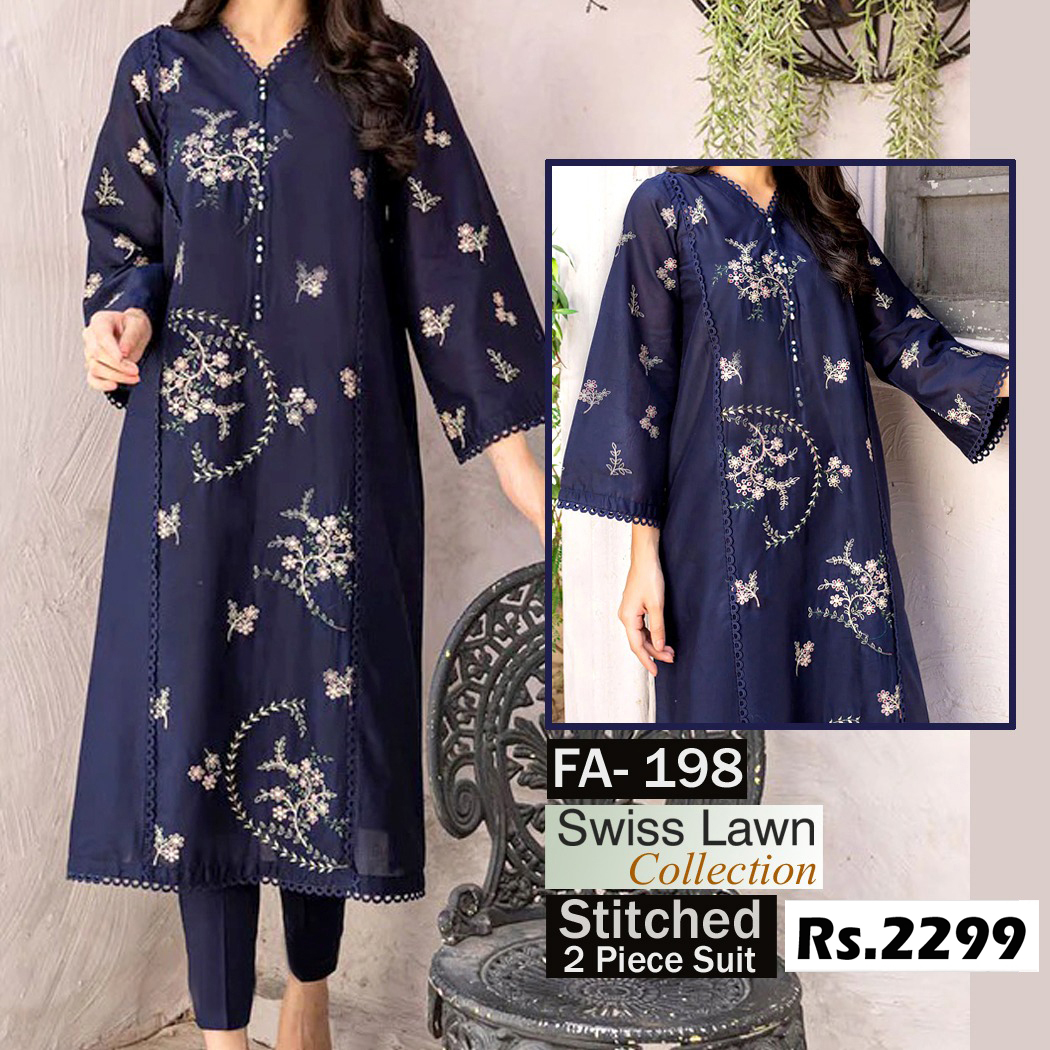 STITCHED 2 piece DRESS FA- 198