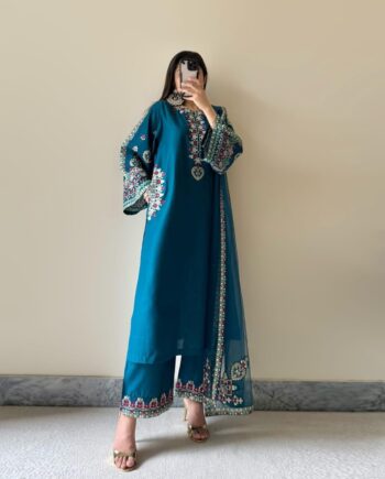 STITCHED 3 piece DRESS FA- 231