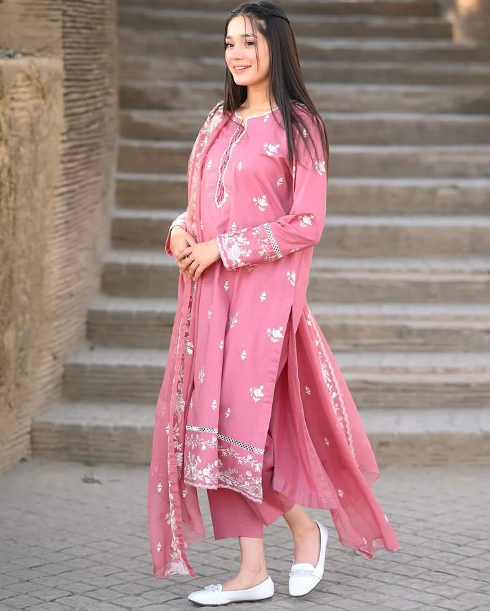 STITCHED 3 piece DRESS FA- 242